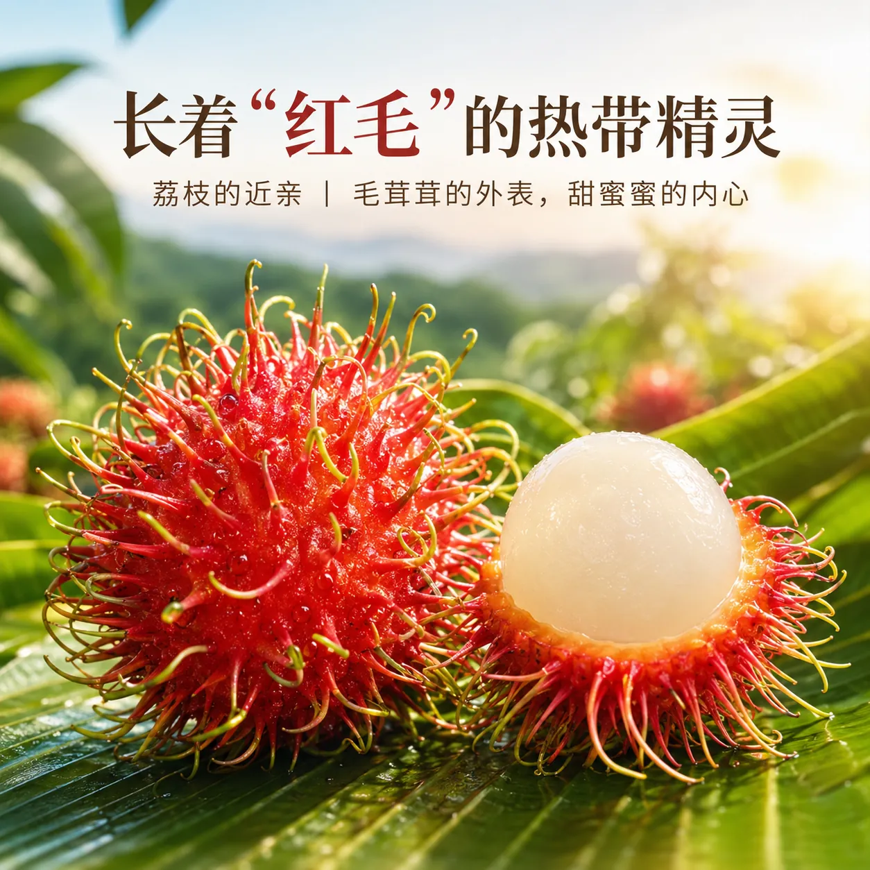 海南保亭红毛丹新鲜现摘热带水果