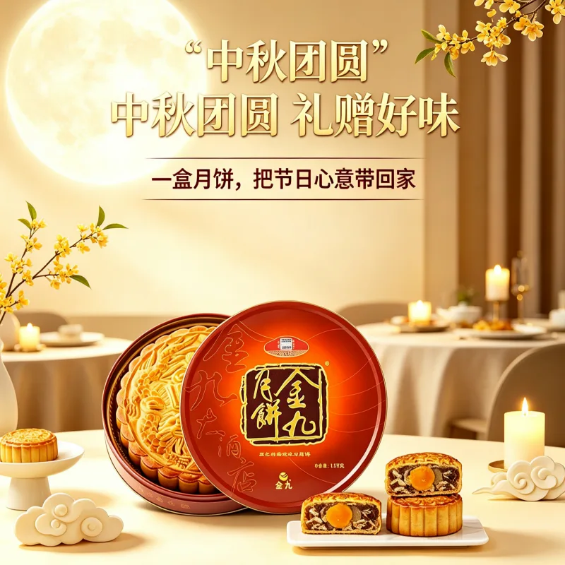 金九月饼 &middot; 月满中秋